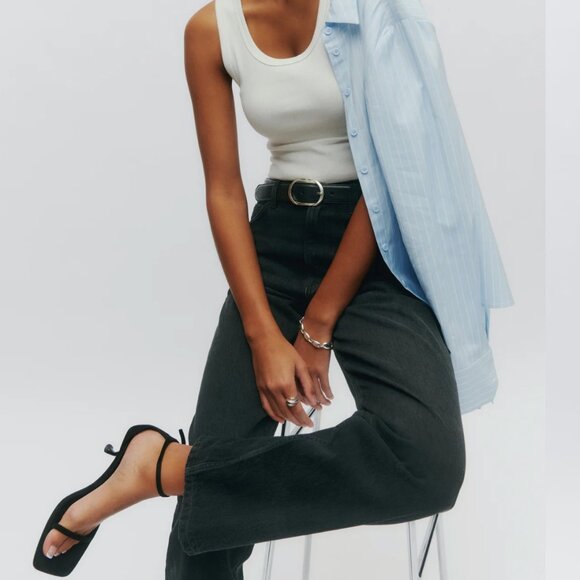 REFORMATION BRAND NEW WITH TAGS Abby High Rise Straight Jeans Size 25 - Picture 4 of 10